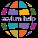 Text logo: Asylum Help