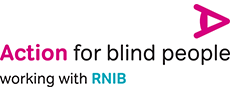 Text logo: Action for Blind People