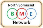 Text logo: North Somerset BME Network