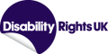 Text logo: Disability Rights UK