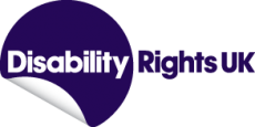 Text logo: Disability Rights UK