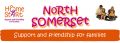 Text logo: Home-start North Somerset
