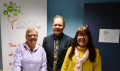 Photo: Addaction receiving their Go4IT equipment